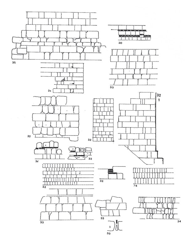 Ejemplo de técnicas constructivas documentadas por Pavón durante el periodo islámico (Pavón, 1999)